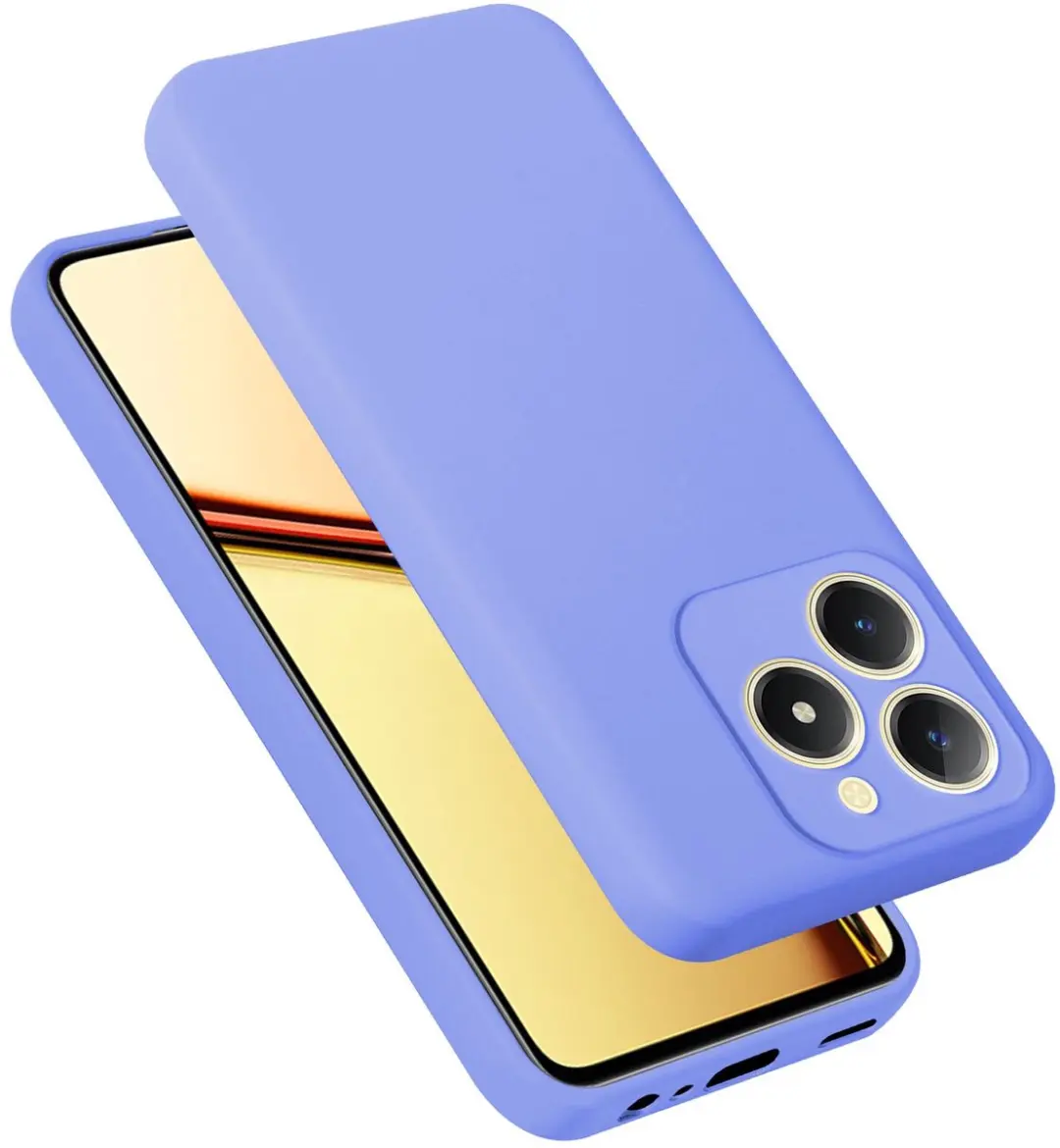 Cadorabo Hoesje geschikt voor Realme C61 / C63 in LIQUID LICHT PAARS