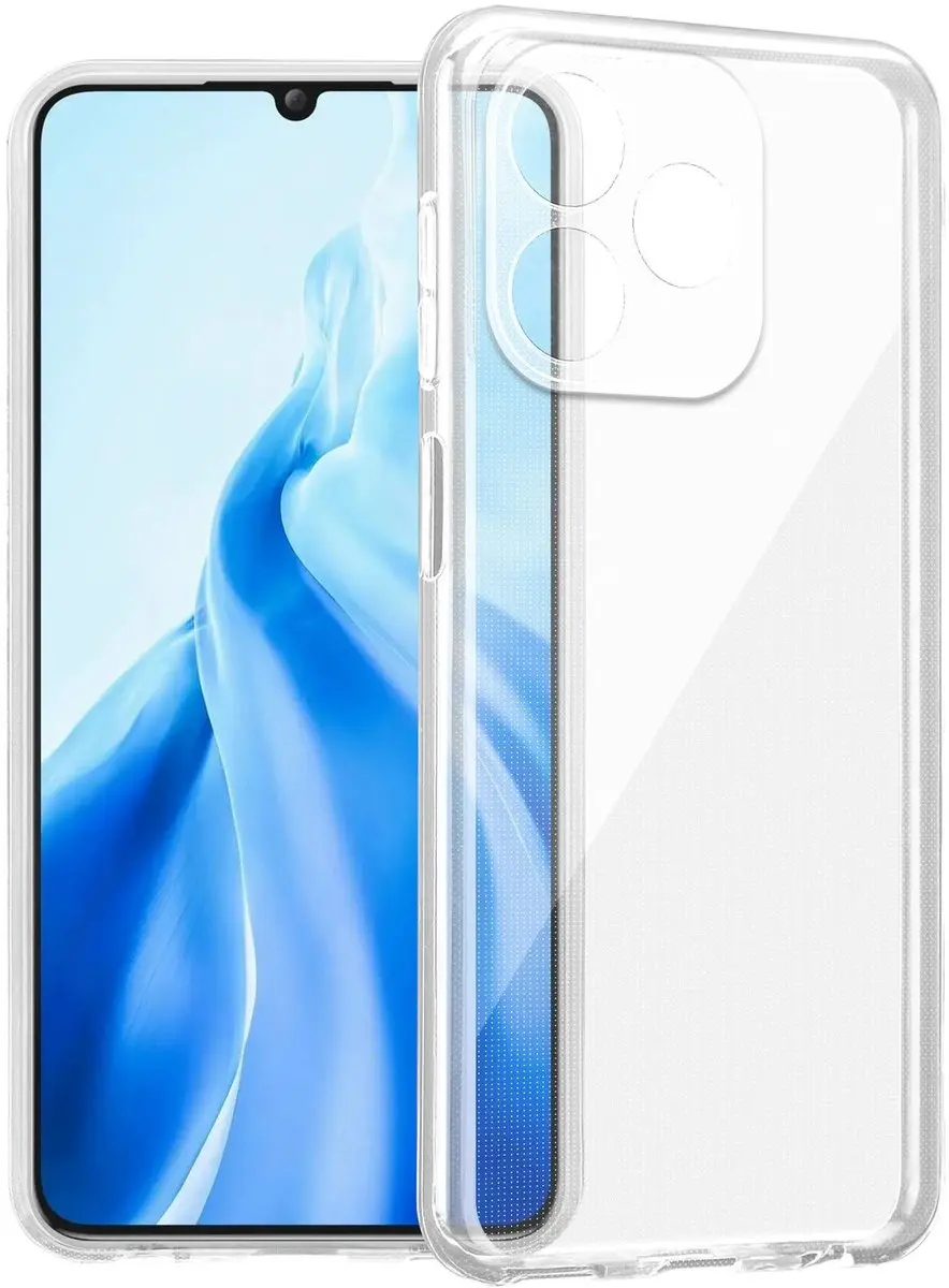 Cadorabo Hoesje geschikt voor Oukitel C51 in VOLLEDIG TRANSPARANT Niet-vergelend