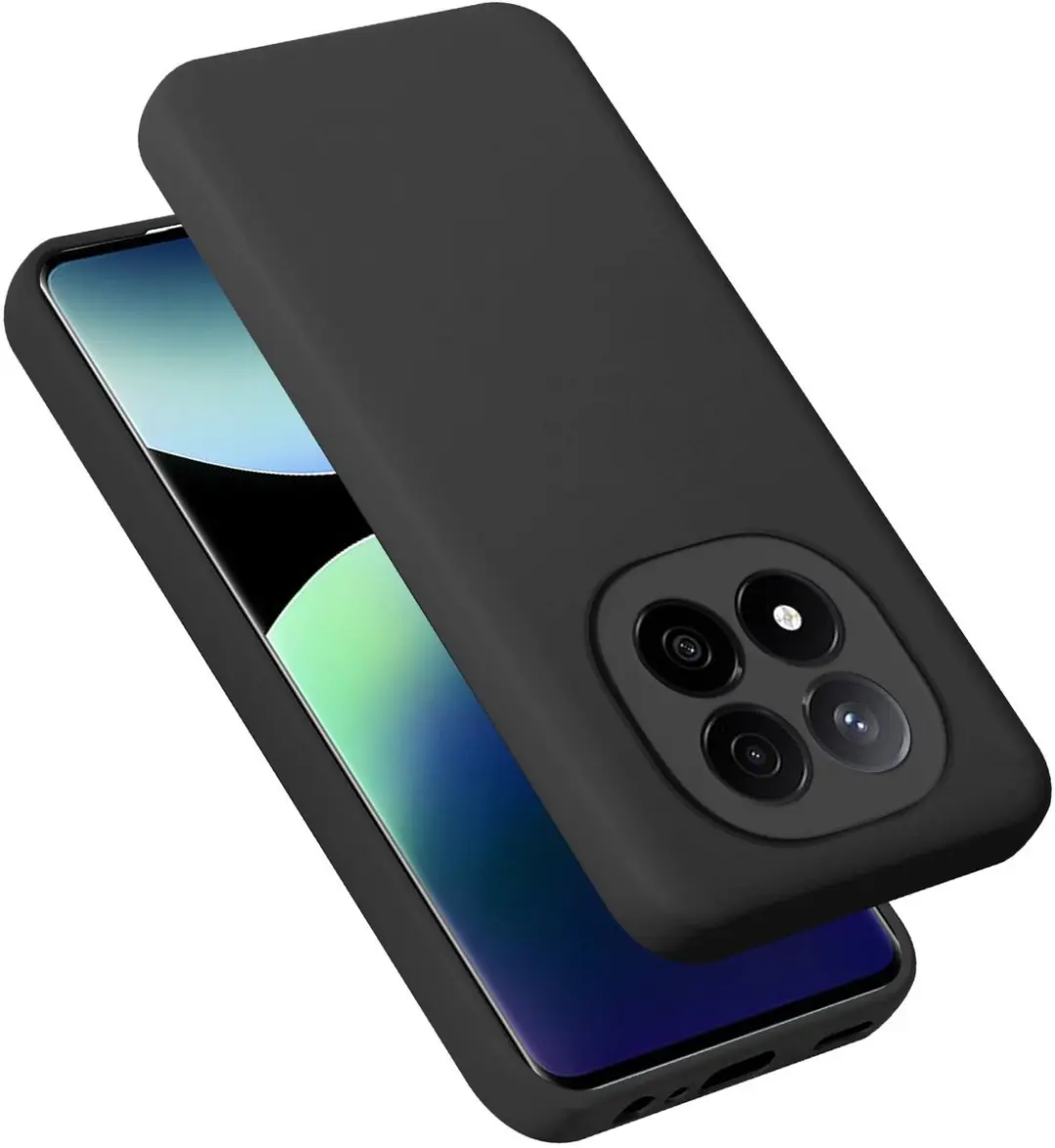 Cadorabo Hoesje geschikt voor Xiaomi Redmi Note 14 Pro Plus 5G in LIQUID ZWART