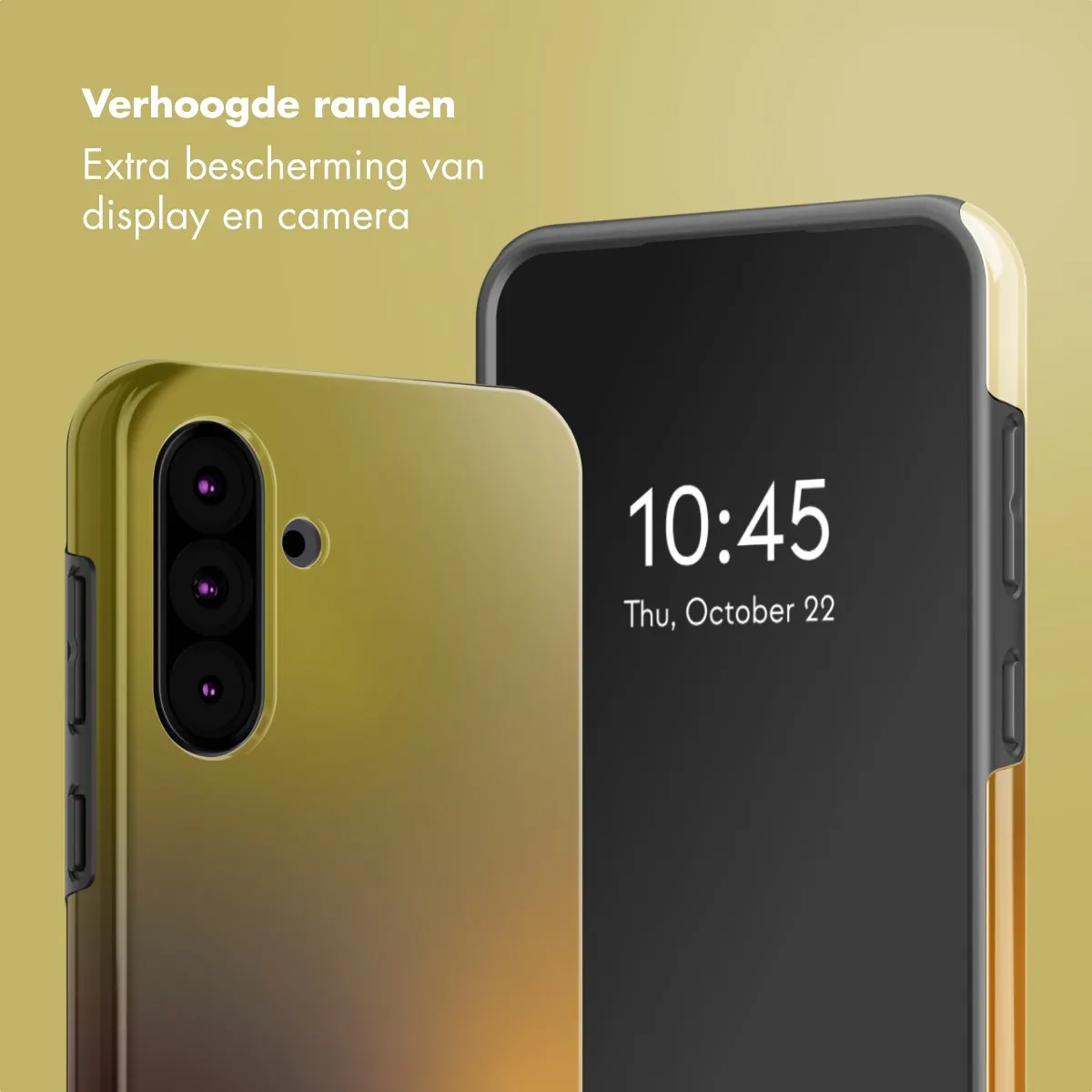 Selencia Hoesje Samsung Galaxy A36/A56 Gradient Olive Dust