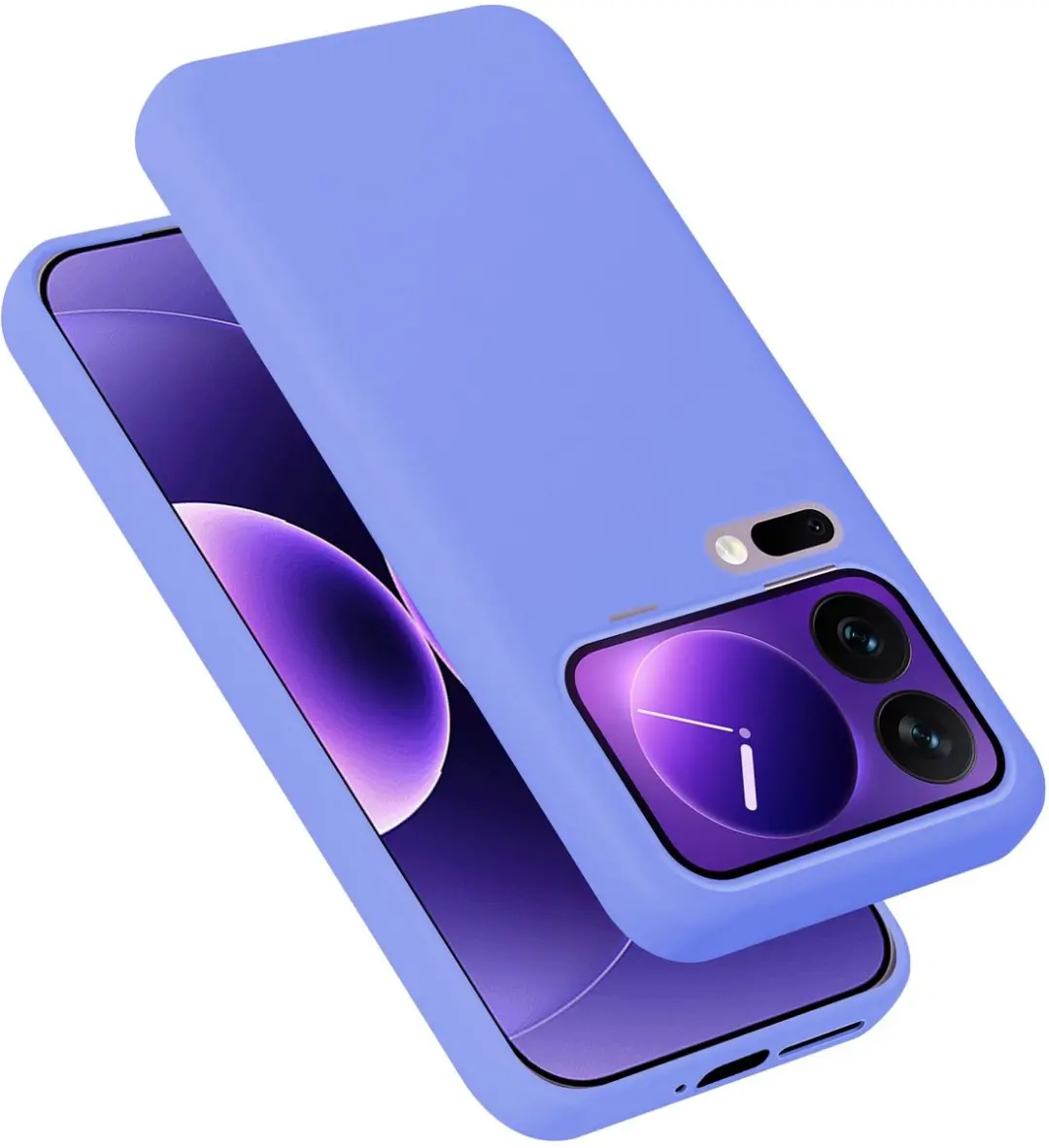 Cadorabo Hoesje geschikt voor Xiaomi 17 Pro Max Case in Liquid Lichte Paars Besc