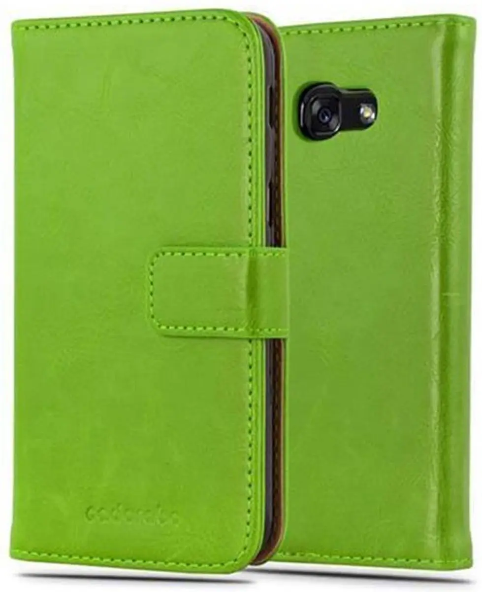 Cadorabo Hoesje geschikt voor Samsung Galaxy A3 2017 in GRAS GROEN