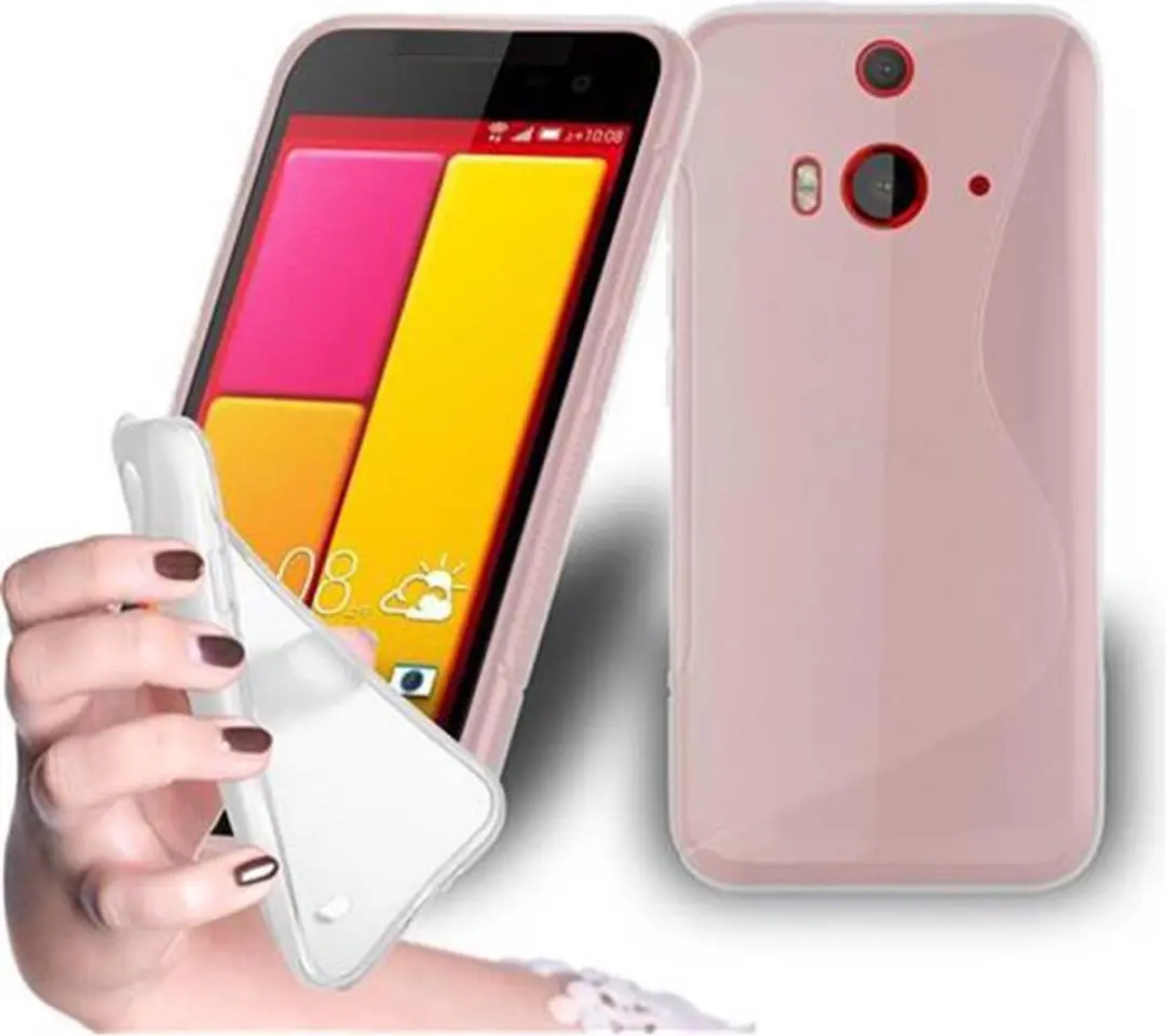 Cadorabo Hoesje geschikt voor HTC BUTTERFLY 2 in SEMI-TRANSPARANT