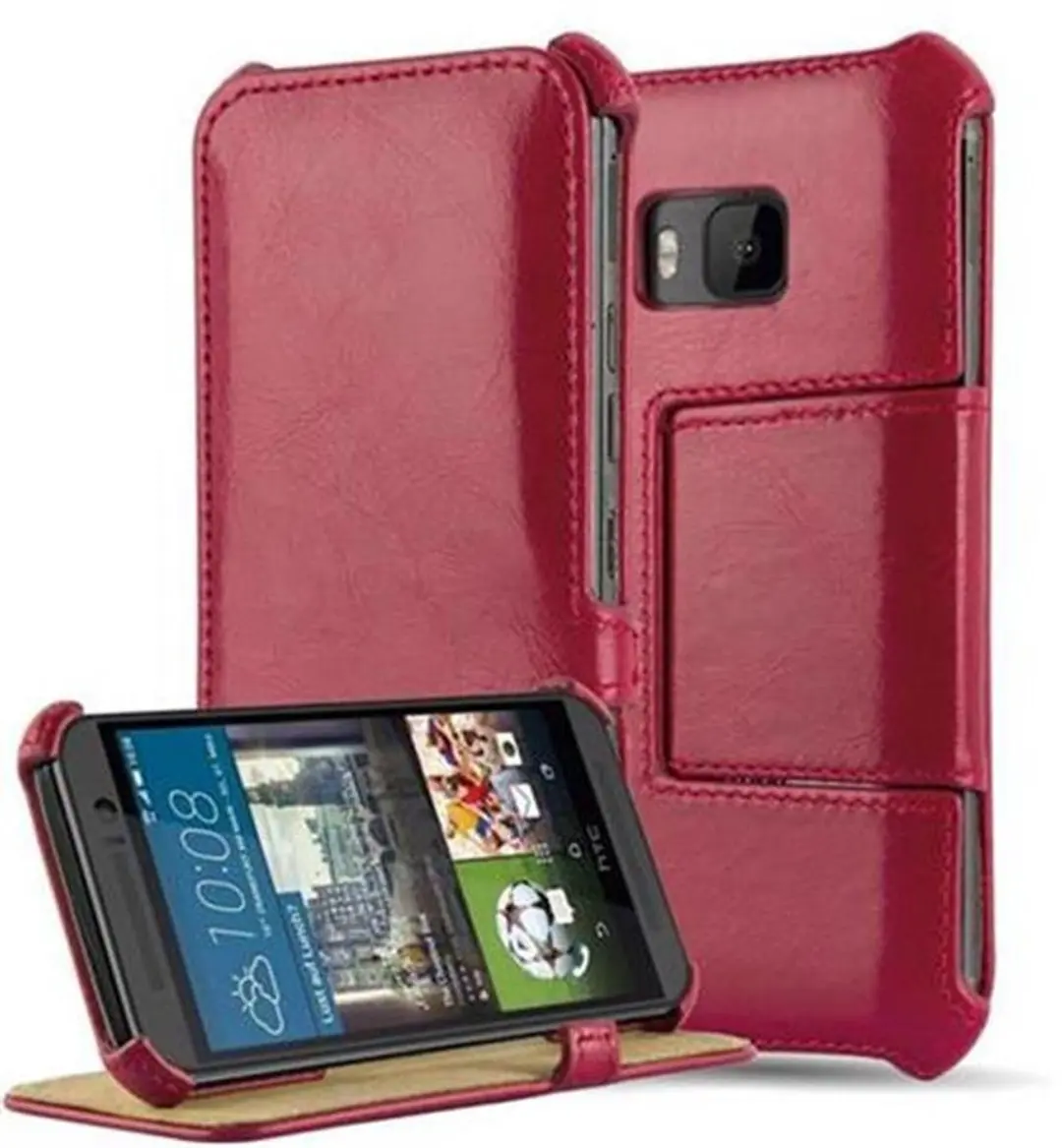 Cadorabo Hoesje geschikt voor HTC ONE M9 in PASSIE ROOD