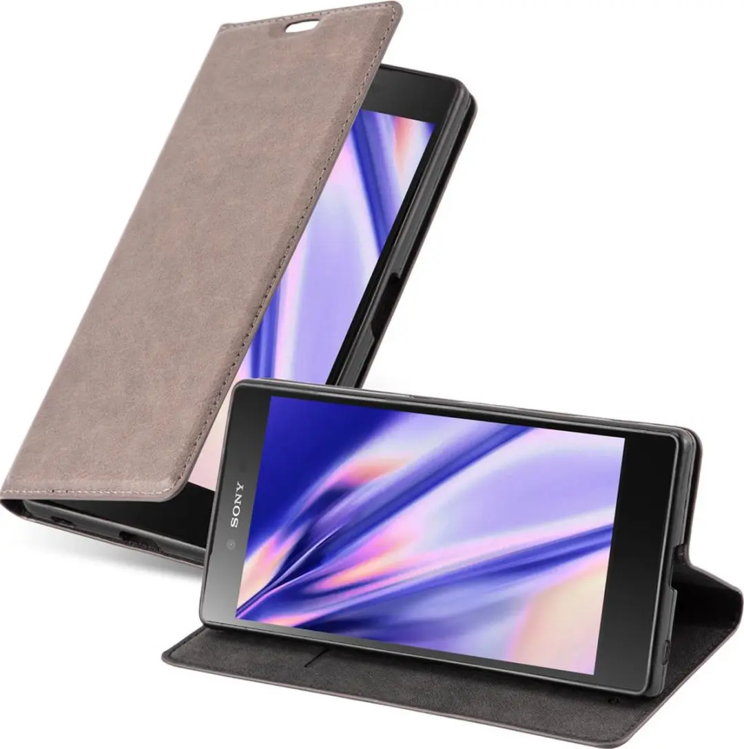 Cadorabo Hoesje geschikt voor Sony Xperia Z5 in KOFFIE BRUIN