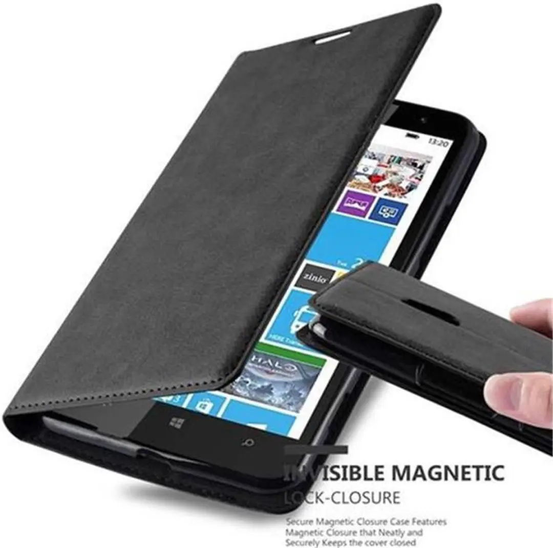 Cadorabo Hoesje geschikt voor Nokia Lumia 1320 in ZWARTE NACHT