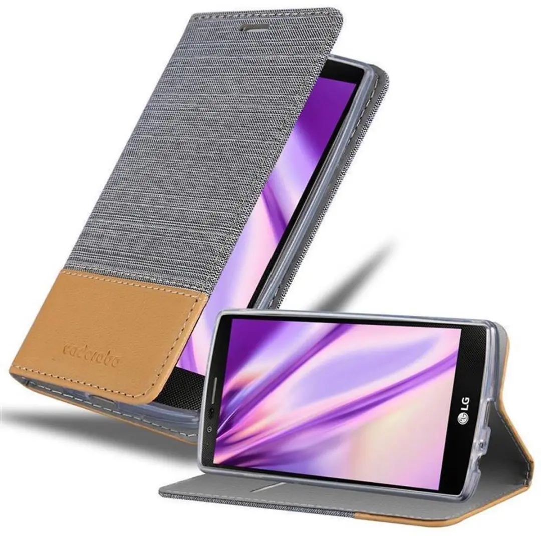 Cadorabo Hoesje geschikt voor LG G4 / G4 PLUS in LICHTGRIJS BRUIN