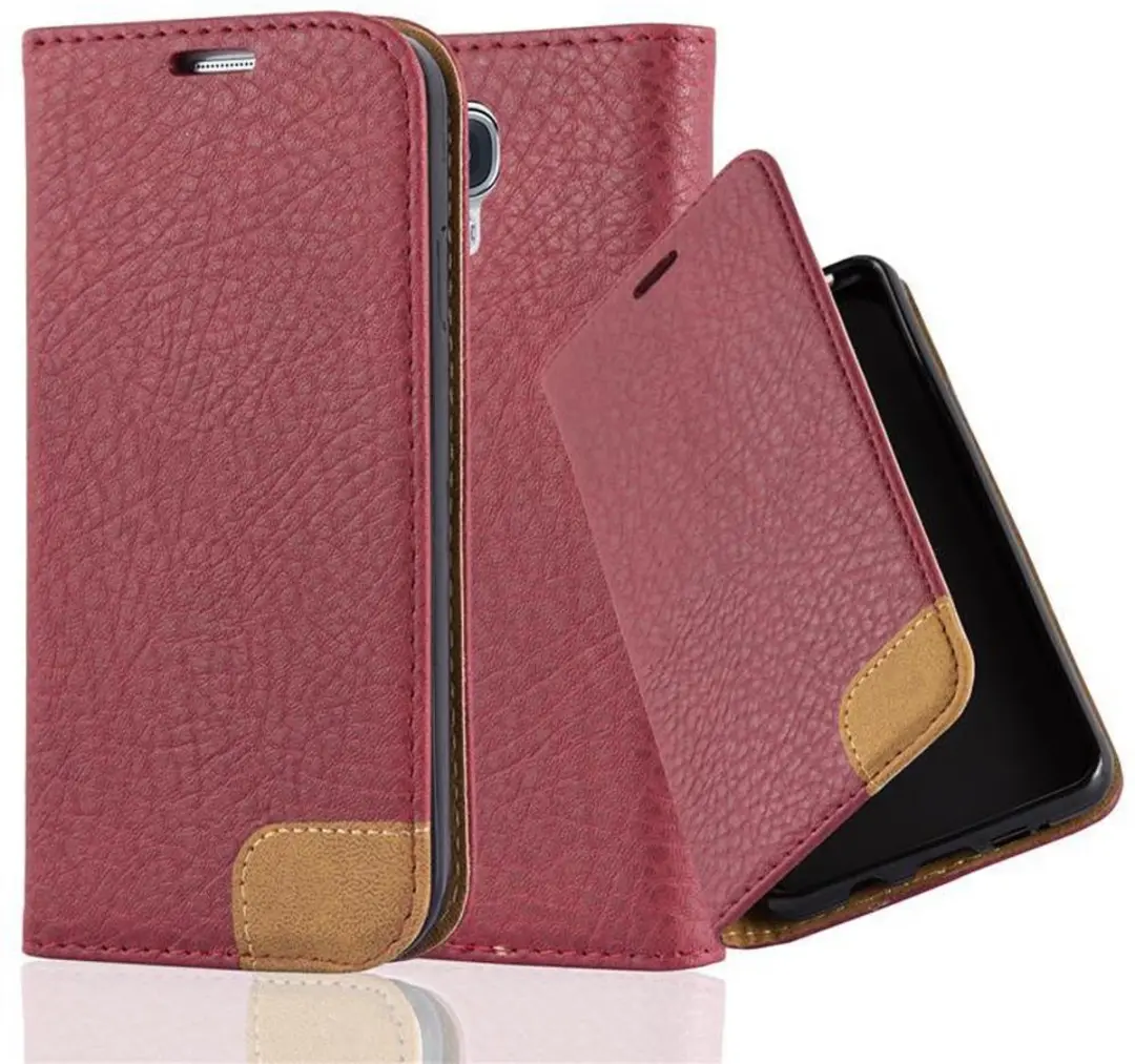 Cadorabo Hoesje geschikt voor Samsung Galaxy S4 in HERFST ROOD