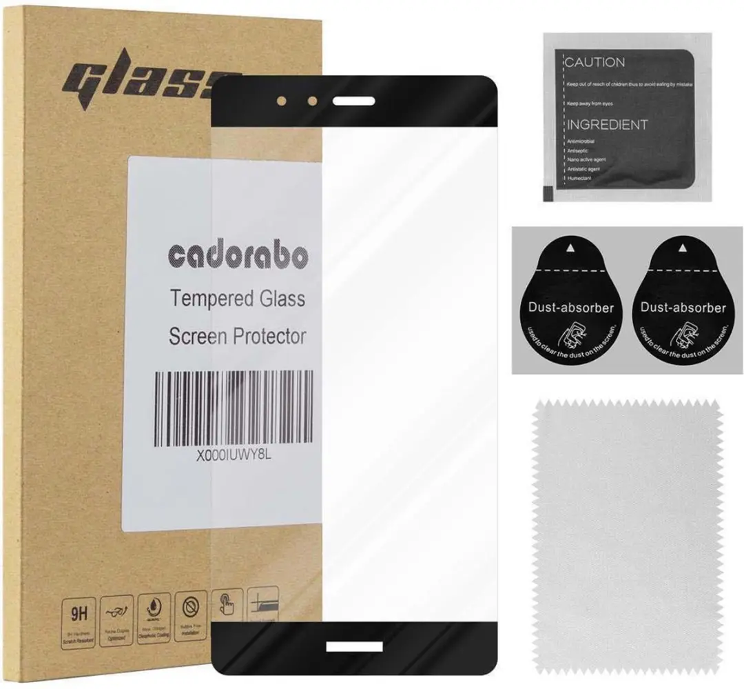 Cadorabo Screenprotector geschikt voor Huawei P9 PLUS Volledig scherm pantserfol