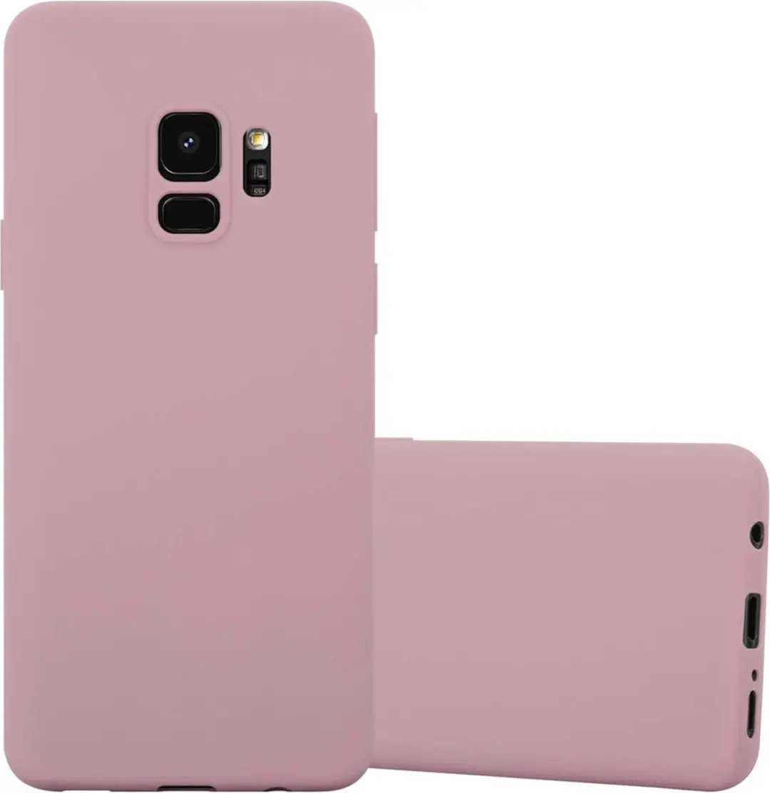 Cadorabo Hoesje geschikt voor Samsung Galaxy S9 in CANDY ROZE