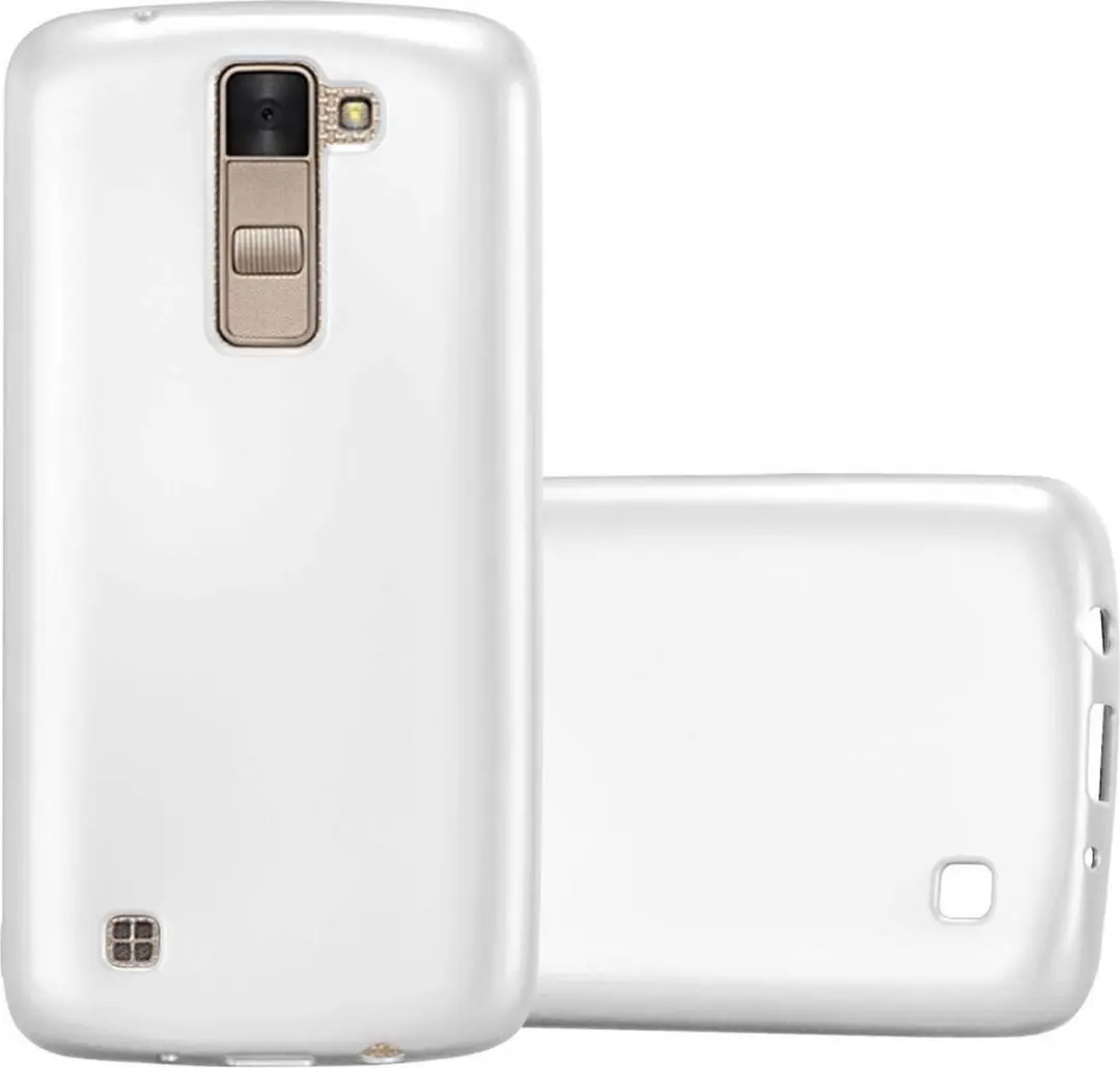 Cadorabo Hoesje geschikt voor LG K8 2016 in METALLIC ZILVER