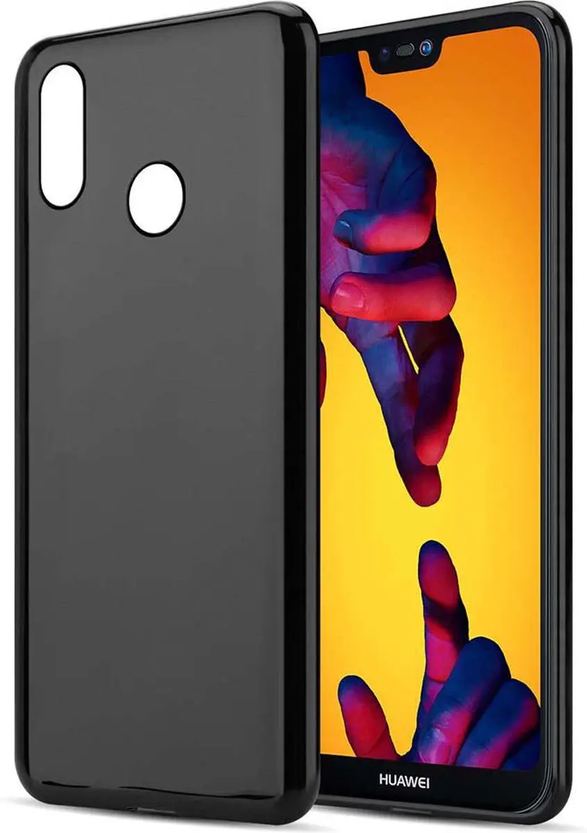 Cadorabo Hoesje geschikt voor Huawei P20 LITE 2018 / NOVA 3E in ZWART