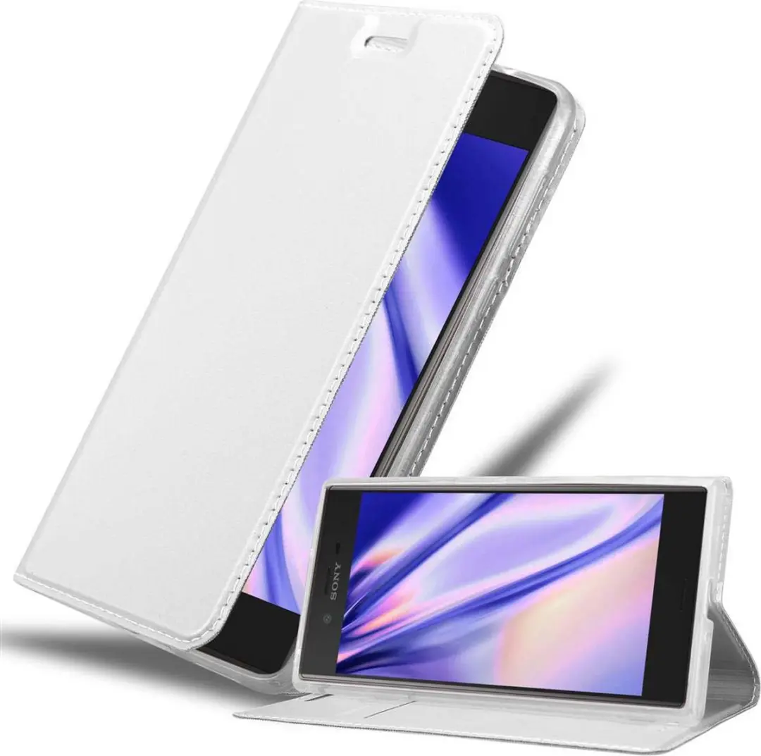 Cadorabo Hoesje geschikt voor Sony Xperia XZ / XZs in CLASSY ZILVER