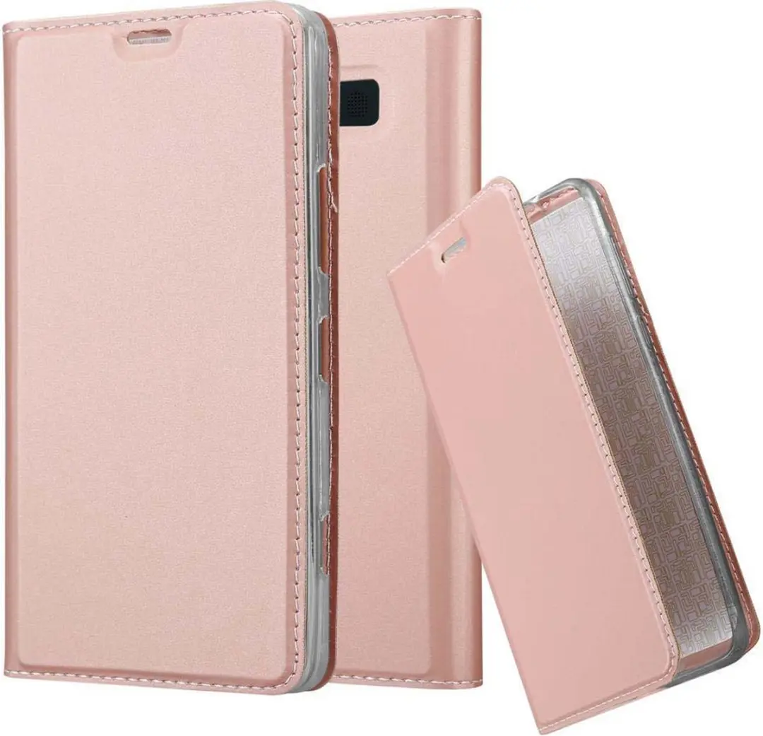 Cadorabo Hoesje geschikt voor Nokia Lumia 950 in CLASSY ROSE GOUD