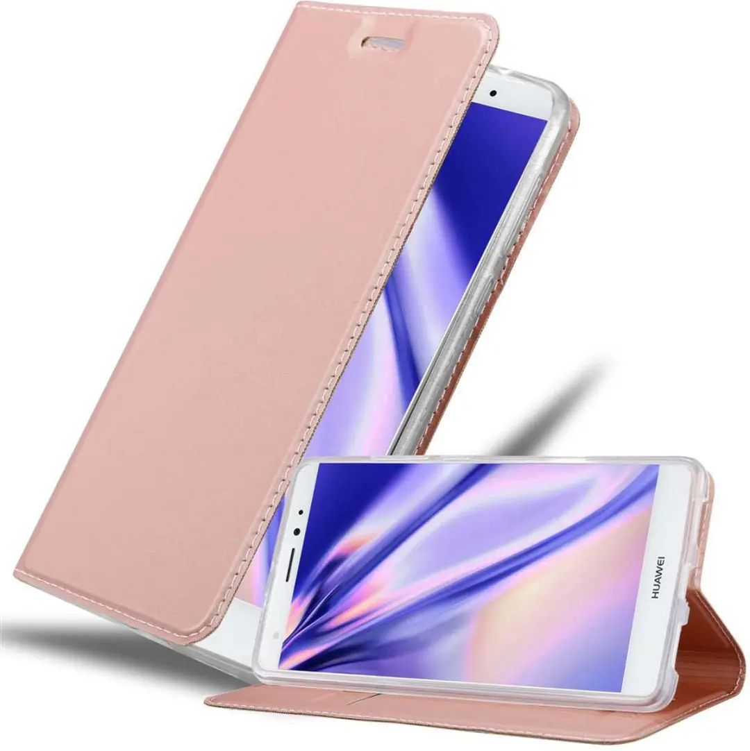 Cadorabo Hoesje geschikt voor Huawei MATE S in CLASSY ROSE GOUD