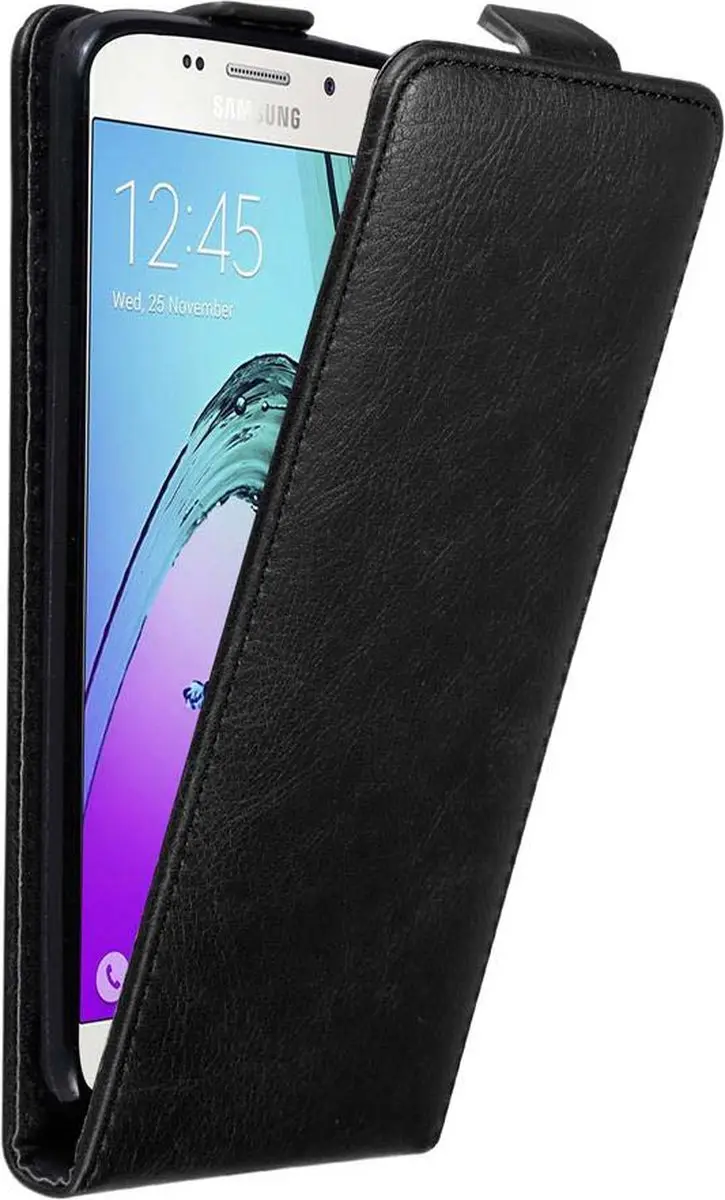 Cadorabo Hoesje geschikt voor Samsung Galaxy A5 2016 in ZWARTE NACHT