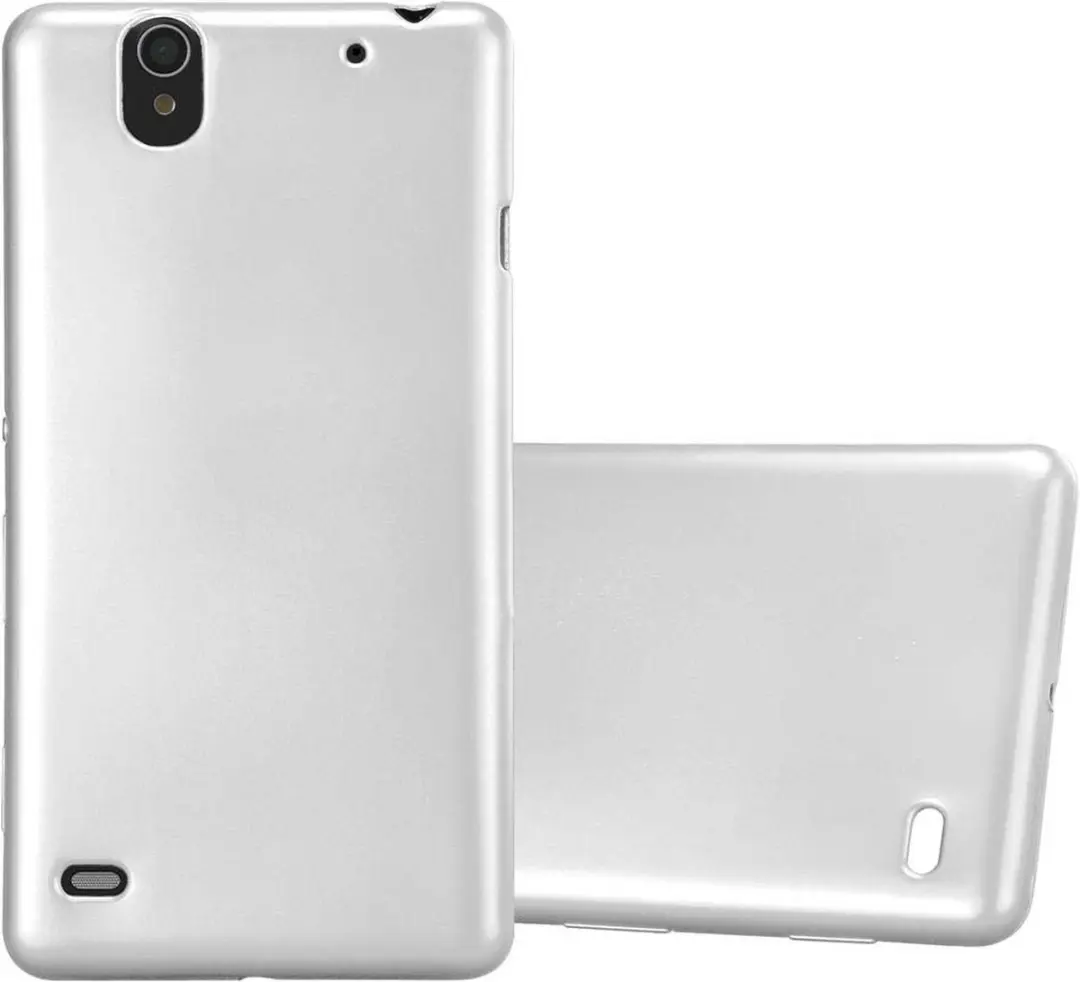 Cadorabo Hoesje geschikt voor Sony Xperia C4 in METALLIC ZILVER