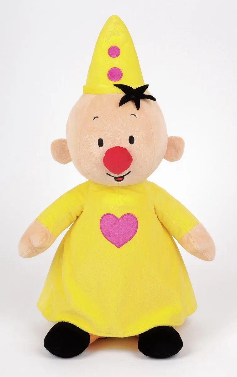 Studio 100 Bumba knuffel - Zachte pluche clown van 19 cm