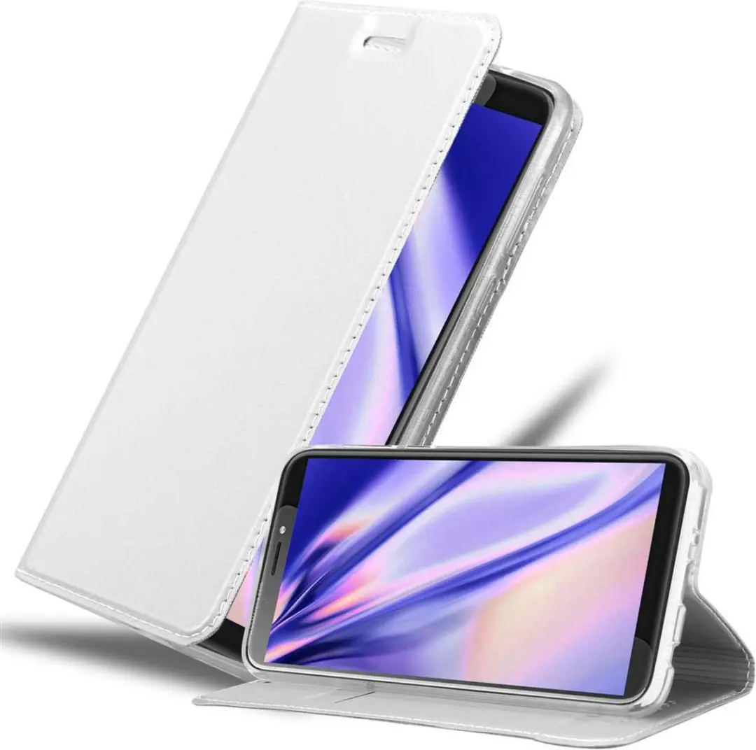 Cadorabo Hoesje geschikt voor HTC Desire 12 PLUS in CLASSY ZILVER