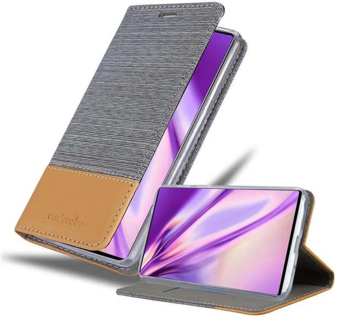 Cadorabo Hoesje geschikt voor Samsung Galaxy NOTE 10 in LICHTGRIJS BRUIN