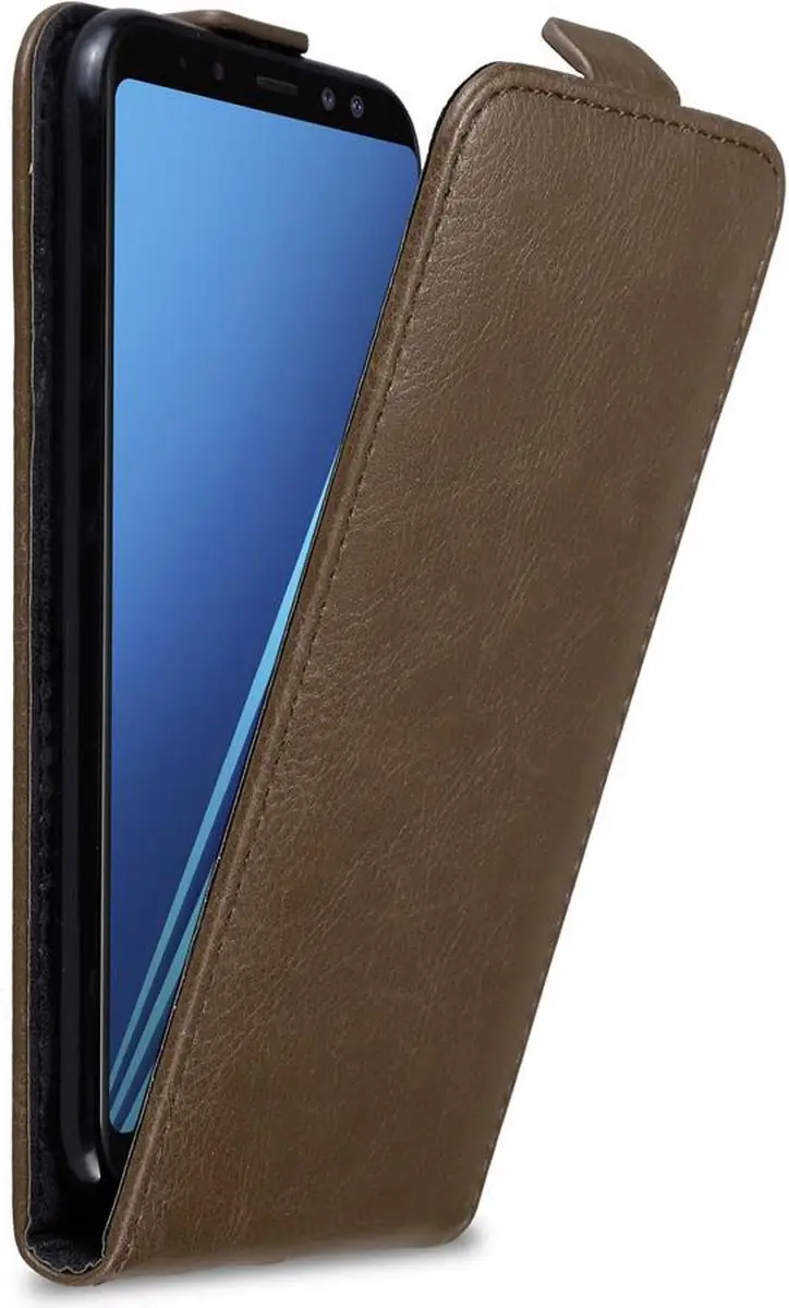 Cadorabo Hoesje geschikt voor Samsung Galaxy A8 2018 in KOFFIE BRUIN