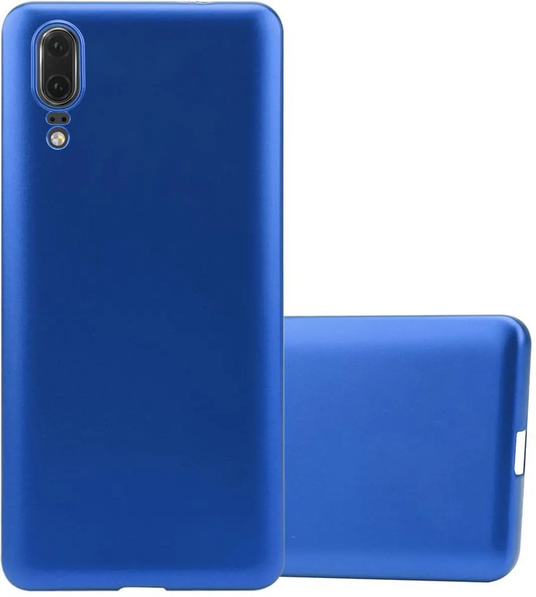 Cadorabo Hoesje geschikt voor Huawei P20 in METAAL BLAUW