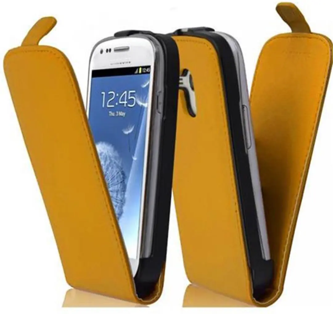 Cadorabo Hoesje geschikt voor Samsung Galaxy S3 MINI in KILL BILL GEEL