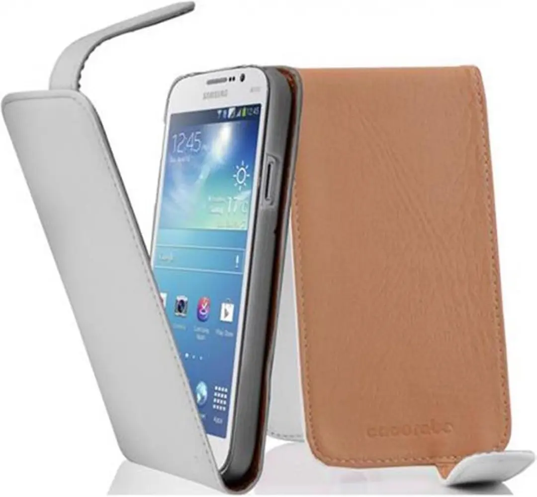 Cadorabo Hoesje geschikt voor Samsung Galaxy MEGA 5.8 in POLAR WIT