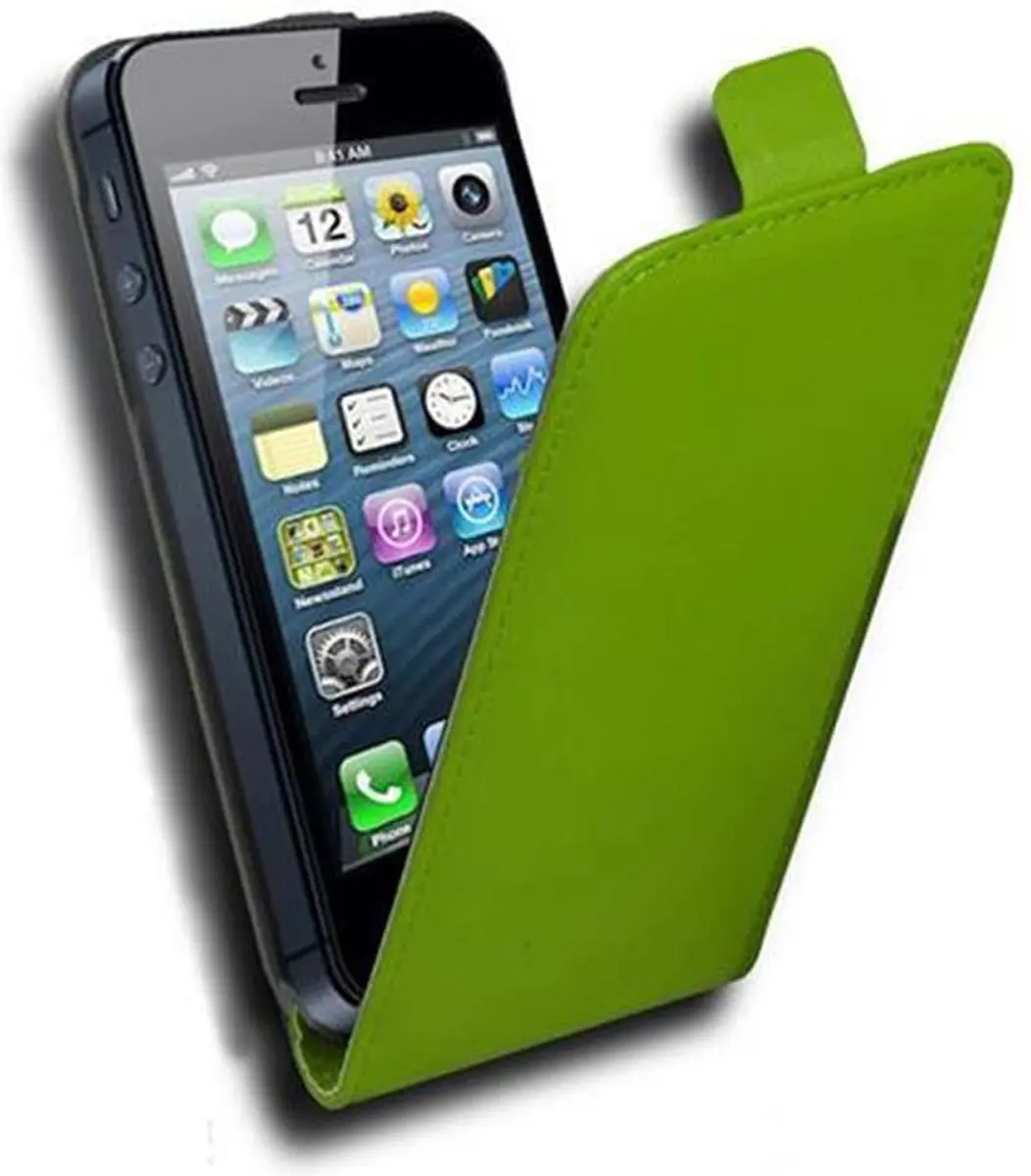 Cadorabo Hoesje geschikt voor Apple iPhone 5 / 5S / SE 2016 in VERGIF GROEN