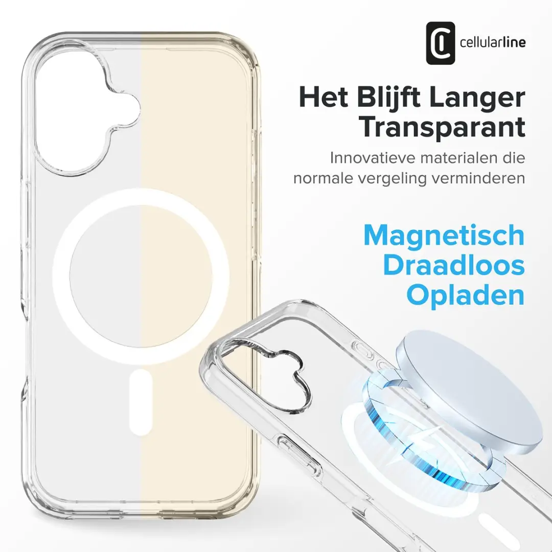 Cellularline Gloss GLOSSMAGIPH17T Hoesje - Transparant - afbeelding 4 van 6