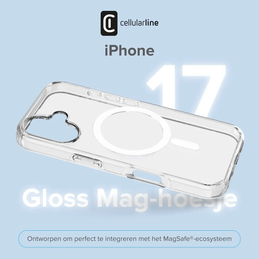 Cellularline Gloss GLOSSMAGIPH17T Hoesje - Transparant - afbeelding 3 van 6