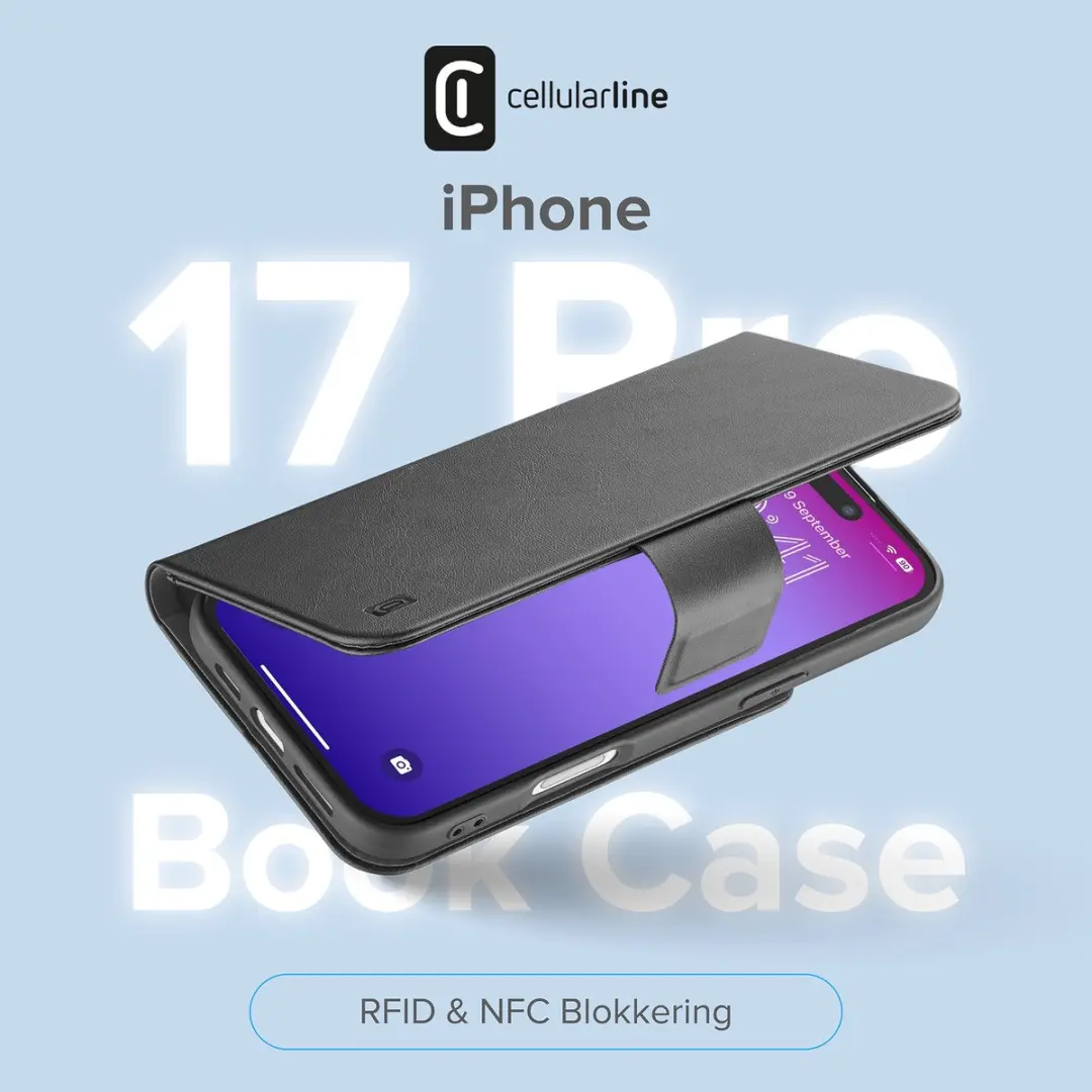 Cellularline Book Agenda 2 iPhone 17 Pro Hoesje - Zwart - afbeelding 3 van 6