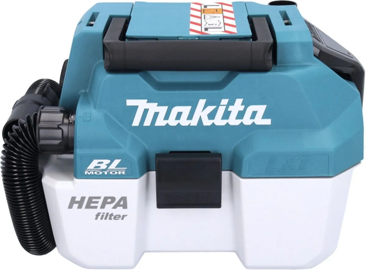 Makita DVC750LZ Accustofzuiger LXT 18V 67mbar 7,5L - 2x 4,0Ah accu + oplader