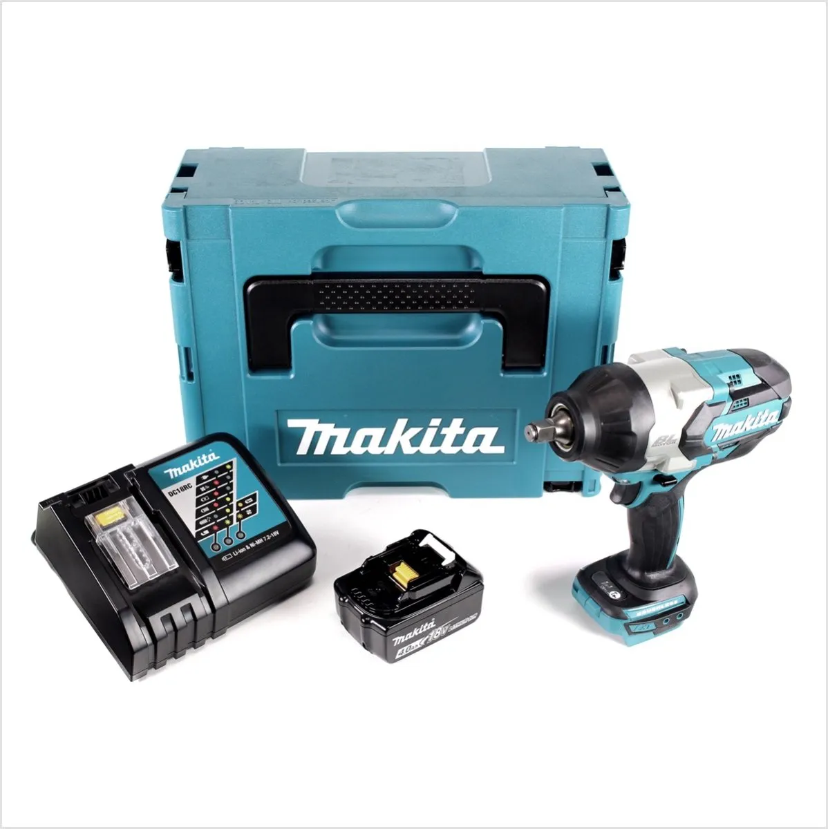 Makita DTW 1002 RM1J Slagmoersleutel 18V 1000Nm - Borstelloos - 4.0Ah + Lader + Makpac