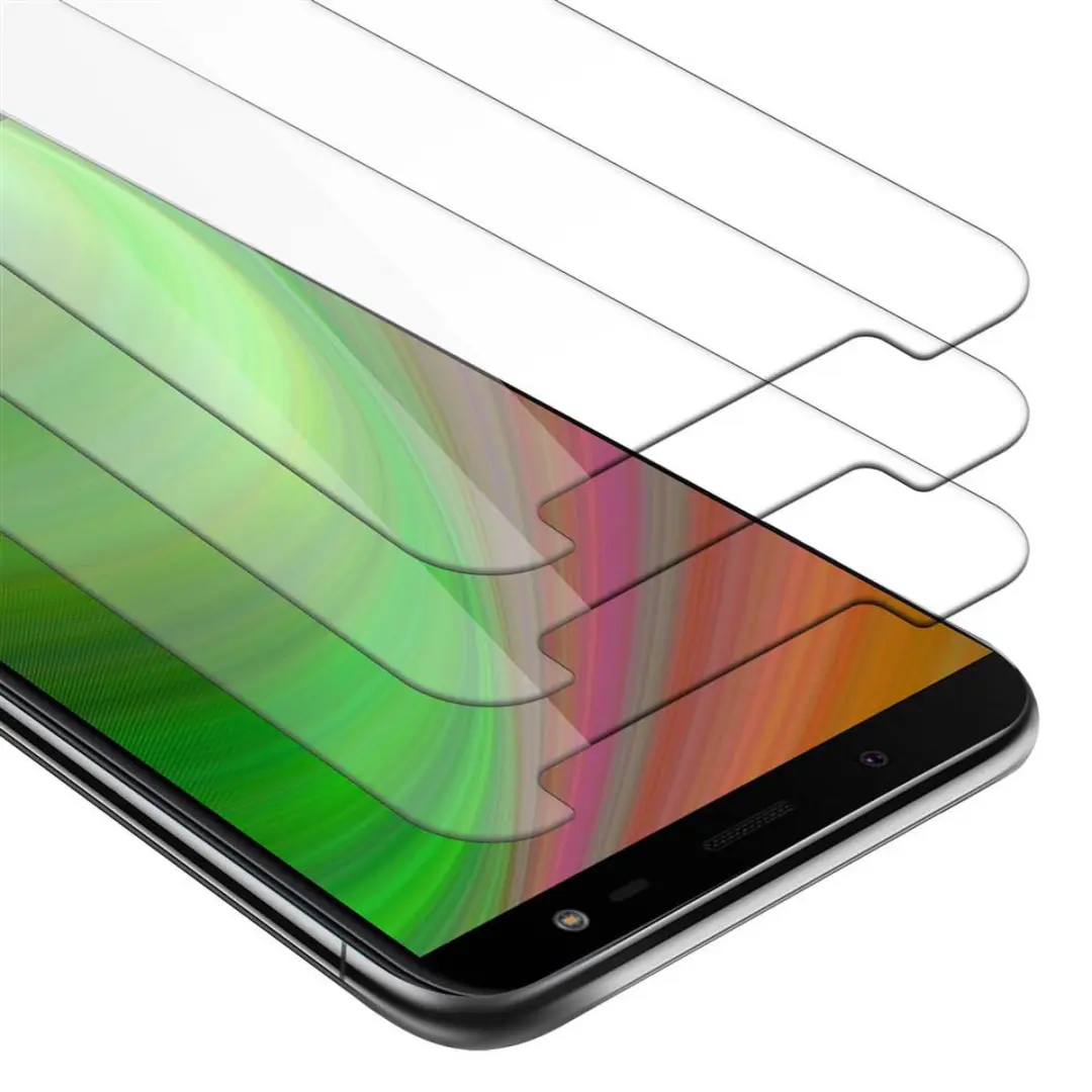 Cadorabo 3x Screenprotector geschikt voor Samsung Galaxy J6 2018