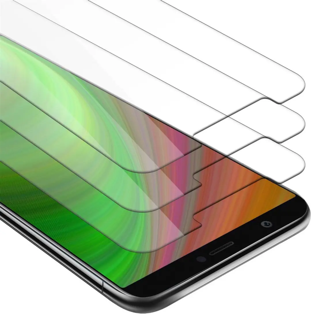 Cadorabo 3x Screenprotector geschikt voor Huawei P SMART 2018 / Enjoy 7S