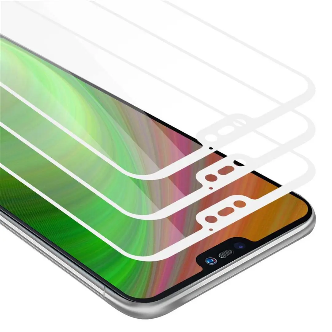 Cadorabo 3x Screenprotector geschikt voor Huawei P20 LITE 2018 / NOVA 3E Volledi