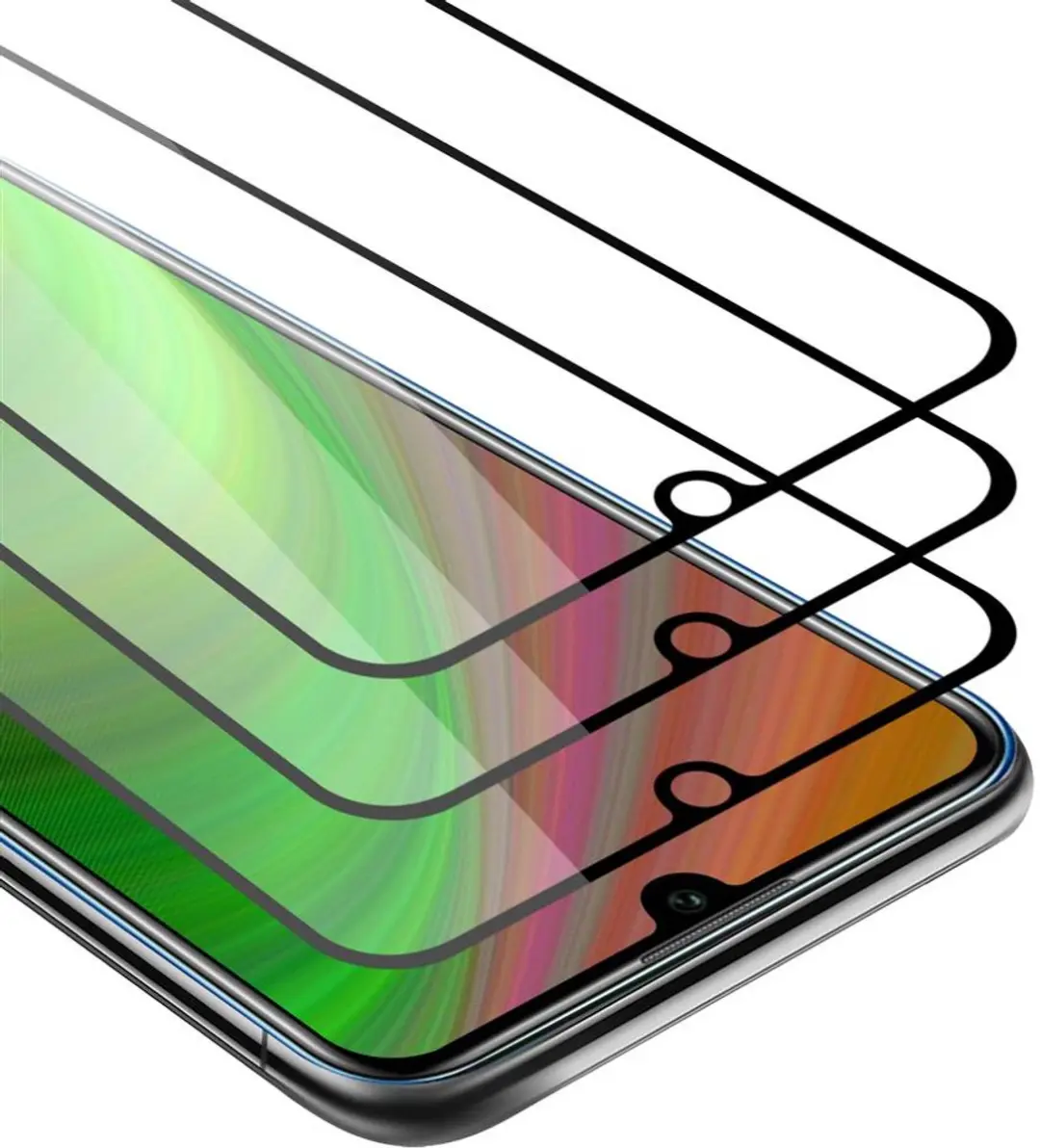 Cadorabo 3x Screenprotector geschikt voor Honor 20e Volledig scherm pantserfolie