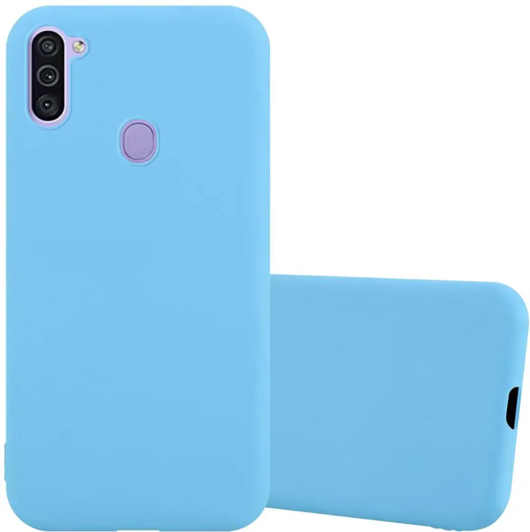 Cadorabo Hoesje geschikt voor Samsung Galaxy A11 / M11 in CANDY BLAUW