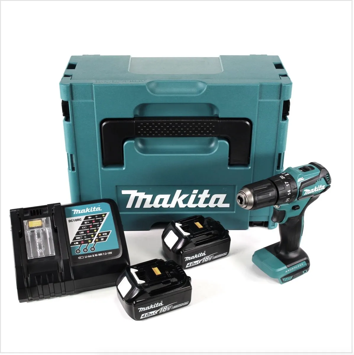 Makita DHP483RMJ Klopboormachine 18V - 40Nm - 2x 4,0Ah + Oplader