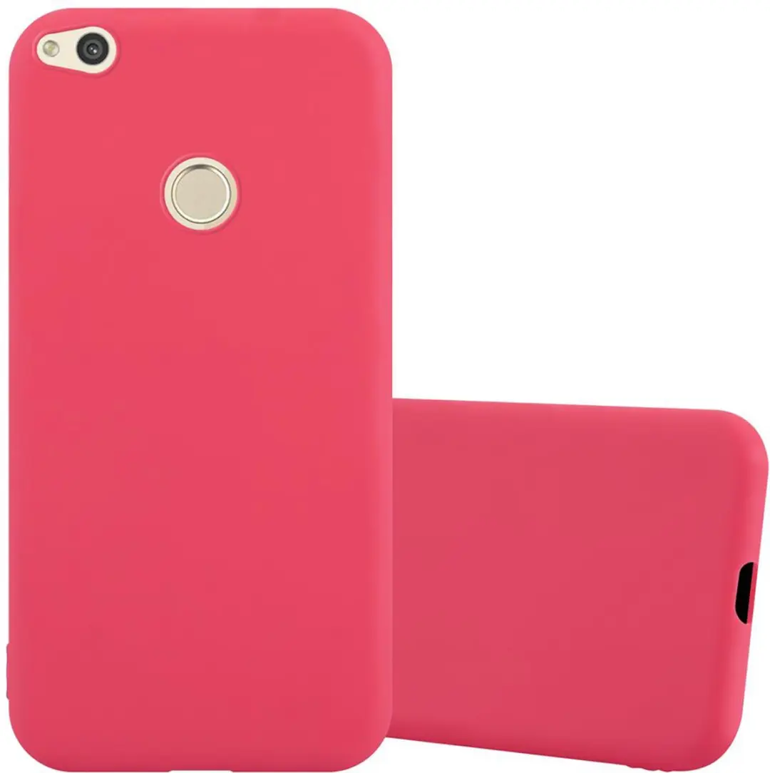 Cadorabo Hoesje geschikt voor Huawei P8 LITE 2017 / P9 LITE 2017 in CANDY ROOD