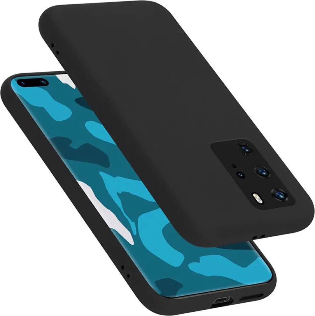 Cadorabo Hoesje geschikt voor Huawei P40 PRO / P40 PRO+ in LIQUID ZWART