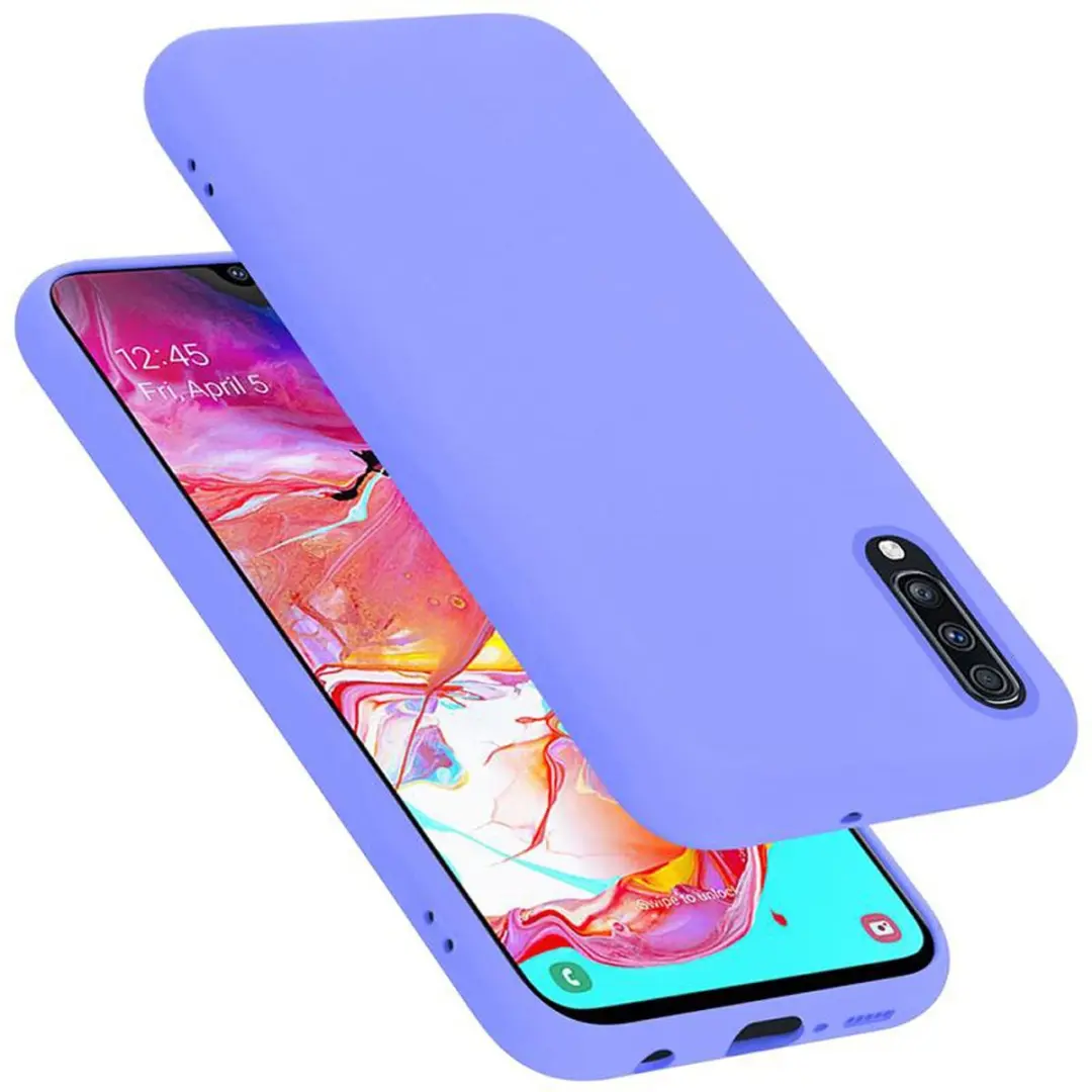 Cadorabo Hoesje geschikt voor Samsung Galaxy A70 / A70s in LIQUID LICHT PAARS