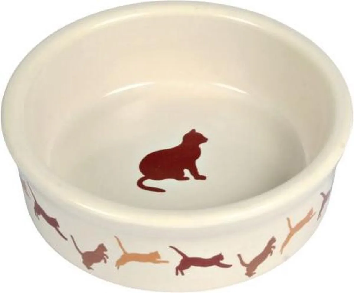 Trixie Keramische Honden- en Kattenbak 18cm - Wit