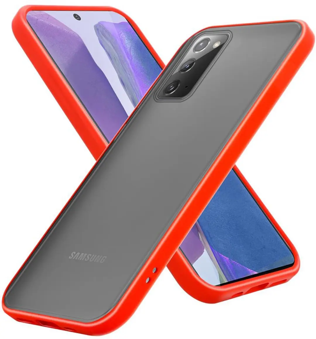 Cadorabo Hoesje geschikt voor Samsung Galaxy NOTE 20 in Mat Rood