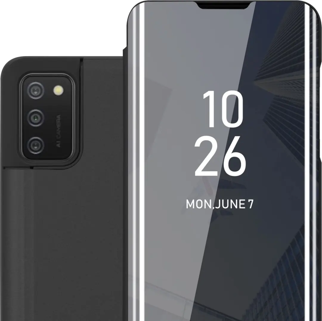 Cadorabo Hoesje geschikt voor Samsung Galaxy A02s in TOERMALIJN ZWART