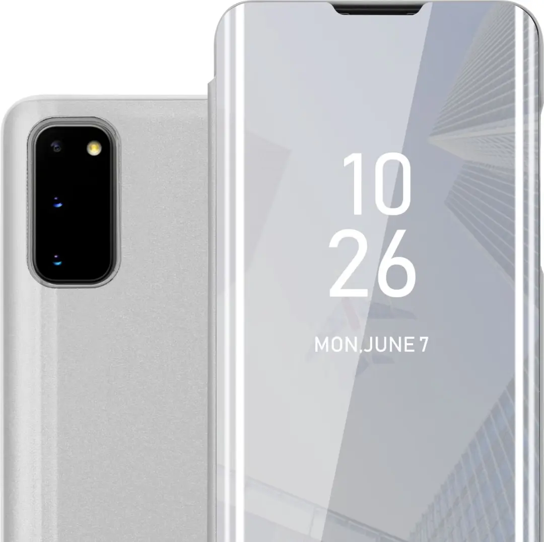 Cadorabo Hoesje geschikt voor Samsung Galaxy S20 in AGAAT ZILVER