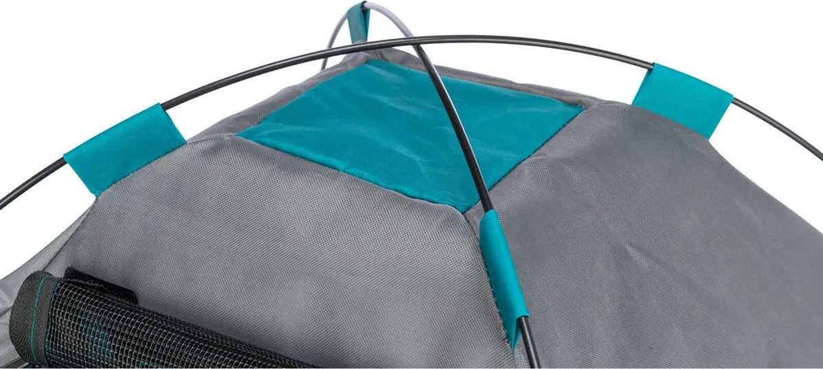 Trixie Honden Tent Donkergrijs/Petrol 47x47x34cm - afbeelding 6 van 6