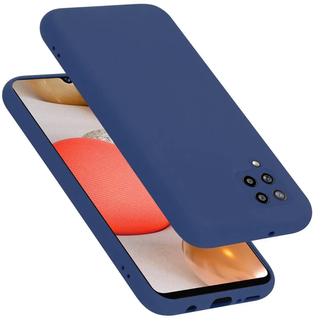 Cadorabo Hoesje geschikt voor Samsung Galaxy A42 4G in LIQUID BLAUW