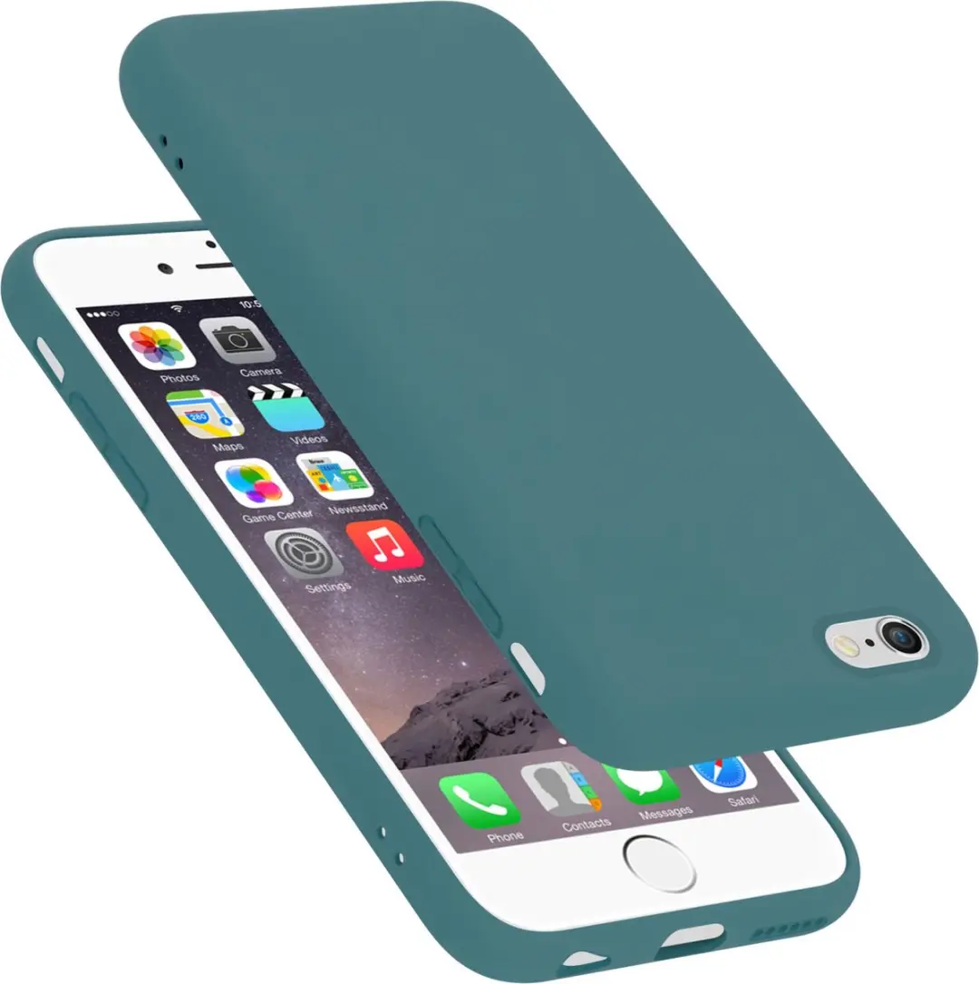 Cadorabo Hoesje geschikt voor Apple iPhone 6 / 6S in LIQUID GROEN